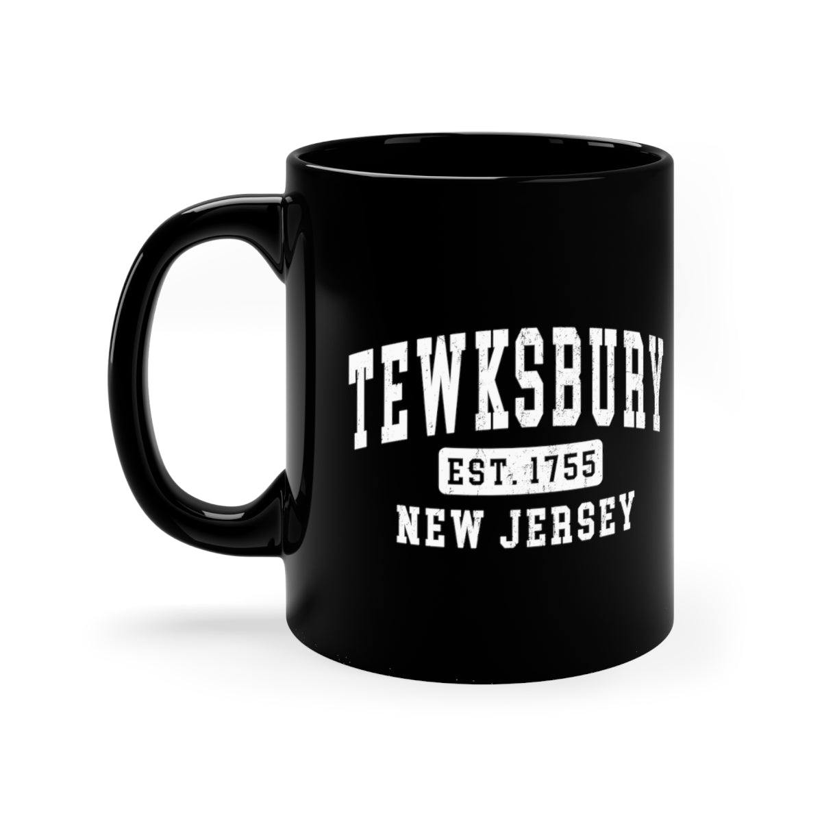 11oz Black Mug - Tewksbury Classic Design