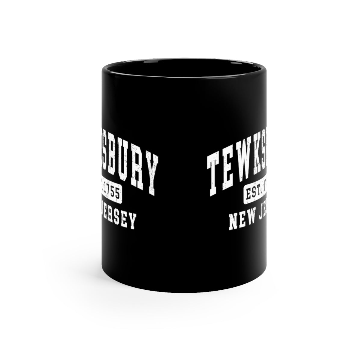 11oz Black Mug - Tewksbury Classic Design