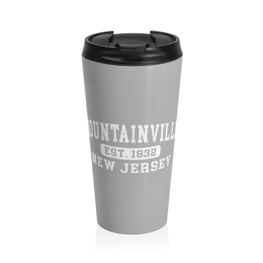 Light Gray  Mountainville Pride Stainless Steel Travel Mug