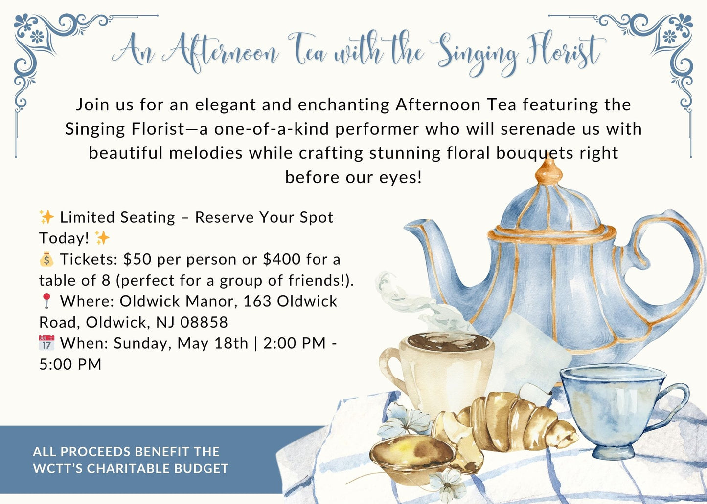 An Afternoon Tea with the Singing Florist