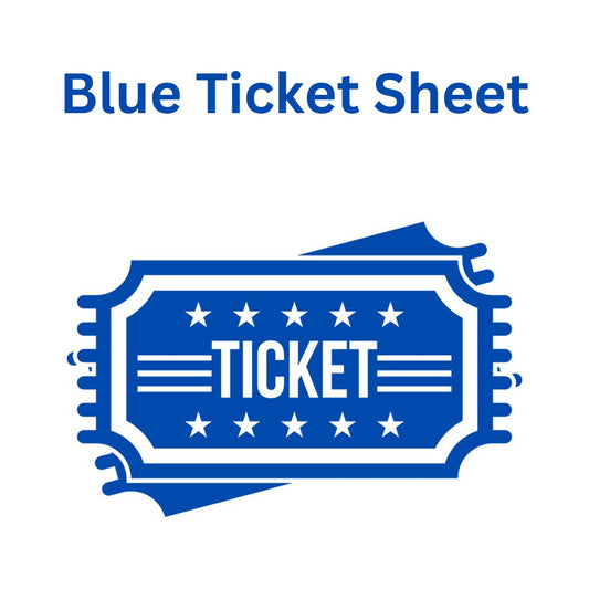Blue Tricky Tray Tickets 10 for $5
