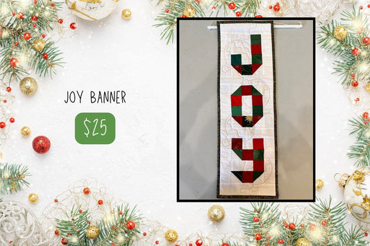 Joy Quilted Banner