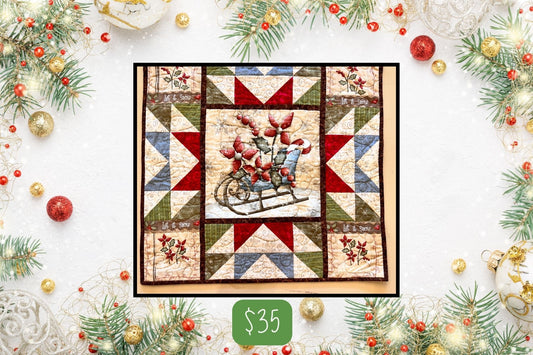 Sleigh Quilted Mat