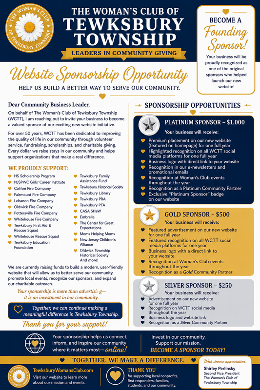 Web Site sponsorship $1000.00