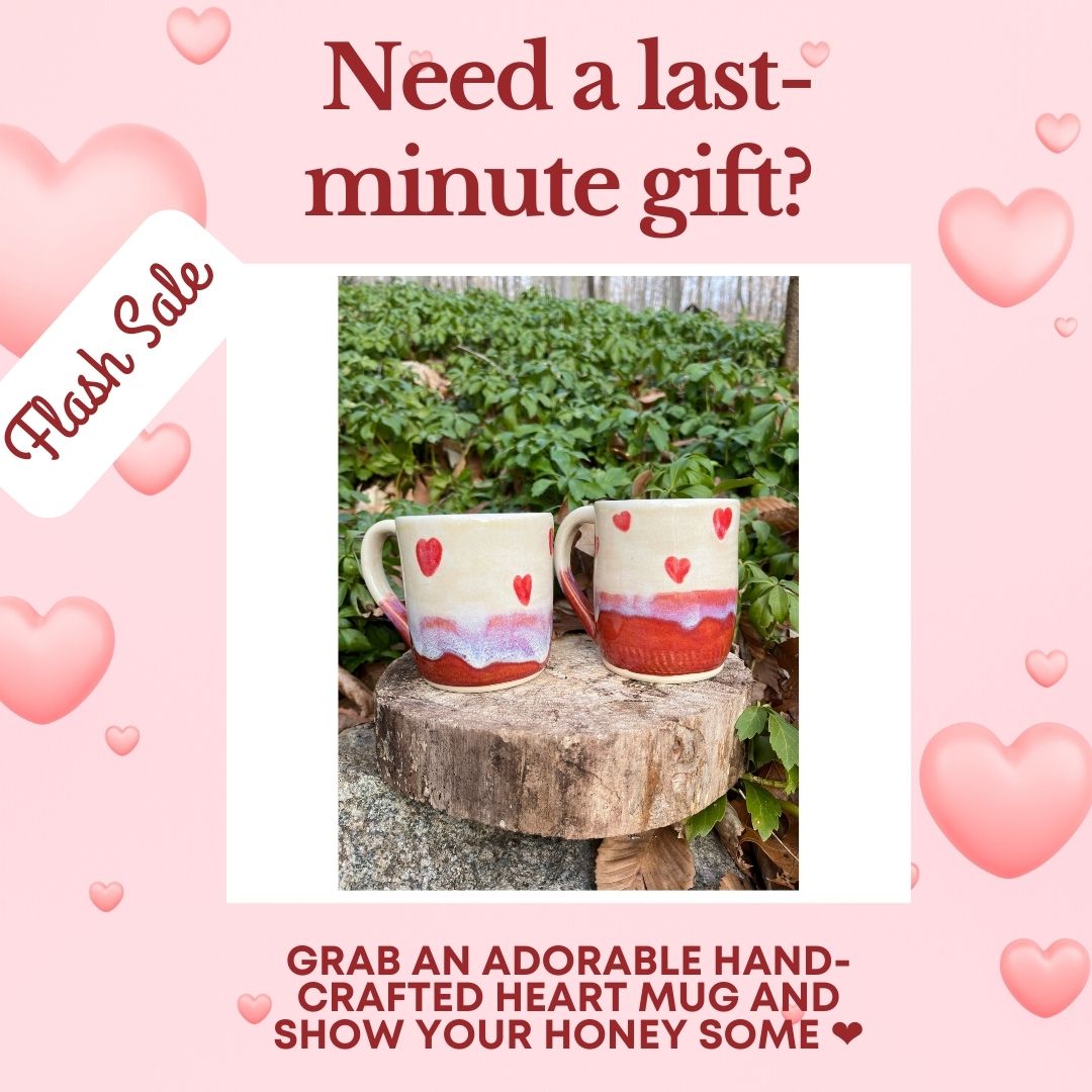 Hell Mountain Heart Mugs